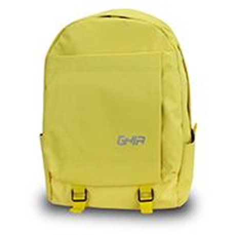 MOCHILA BACKPACK GHIA 15.6 COLOR AMARILLO 3 COMPARTIMIENTOS