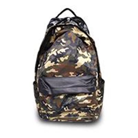 MOCHILA BACKPACK GHIA 15.6 CAMUFLADA VERDE/CAFE/NEGRA 4 COMPARTIMIENTOS
