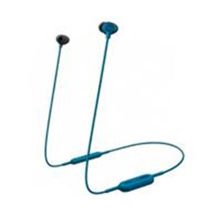 AUDIFONOS CON CONEXIÓN BLUETOOTH TIPO INSERCIÓN (IN-EAR) PANASONIC RZ-NJ320BPUA, RECARGABLES 18 HORAS DE MUSICA, COLOR AZUL, CON