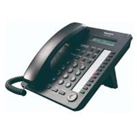 TELEFONO PANASONIC KX-AT7730 HIBRIDO CON PANTALLA DE 1 LINEA, 12 TECLAS DSS Y ALTAVOZ NEGRO