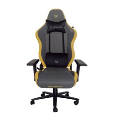 SILLA GAMER BALAM RUSH GRIS/AMARILLO THUNDER COMP PISTO DE GAS CLASE 4 INCLINACION 90-180 SOPORTA HASTA 150K