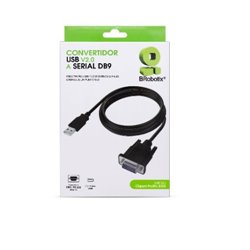 CONVERTIDOR BROBOTIX USB V2.0 A SERIAL DB9M NEGRO