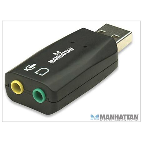 CONVERTIDOR MANHATTAN USB 2.0 A TARJETA DE SONIDO 5.1
