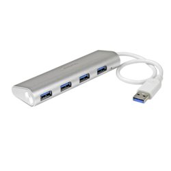HUB STARTECH CONCENTRADOR Portátil USB 3.0 DE 4 PUERTOS - HUB CON CABLE INCORPORADO ST43004UA