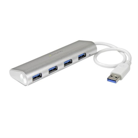 HUB STARTECH CONCENTRADOR Portátil USB 3.0 DE 4 PUERTOS - HUB CON CABLE INCORPORADO ST43004UA