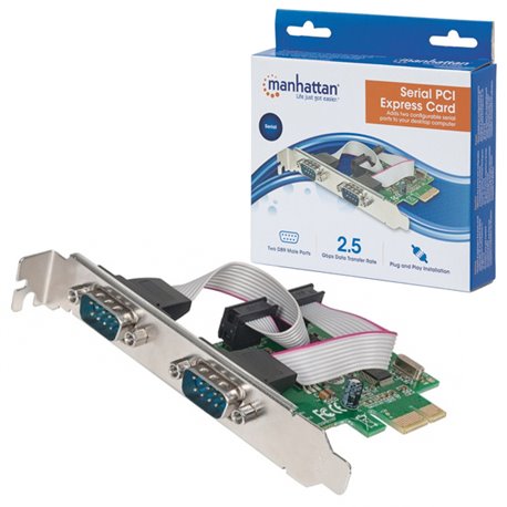 TARJETA PCI EXPRESS MANHATTAN SERIAL 2 PUERTOS