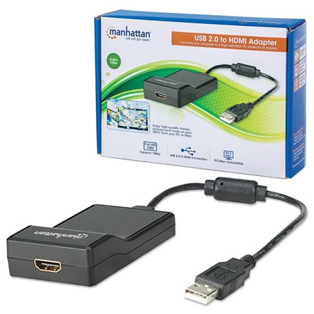 CONVERTIDOR MANHATTAN USB A HDMI 2M
