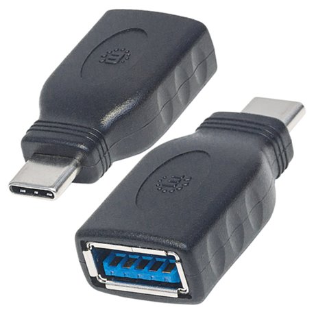 ADAPTADOR MANHATTAN USB-C CM-AH V3.1 NEGRO