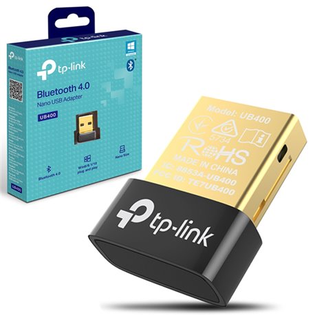 ADAPTADOR NANO USB TP-LINK UB400 BLUETOOTH 4.0 TECNOLOGIA BAJA ENERGIA (BLE) PLUG AND PLAY