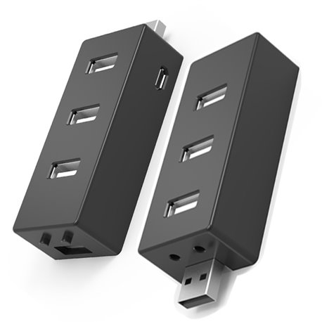 HUB 4 PUERTOS USB 2.0  EXPANDIBLE. PLUG & PLAY  HOT-SWAPPABLE