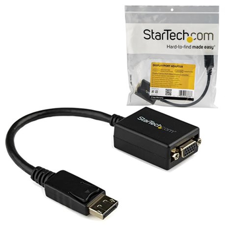 ADAPTADOR STARTECH DISPLAYPORT A VGA HEMBRA