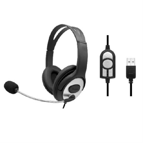 AUDIFONOS DIADEMA BROBOTIX TIPO GAMER CON MICROFONO AJUSTABLE USB