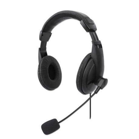 AUDIFONO C/MICROFONO MANHATTAN USB MEDIANO