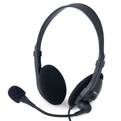 AUDIFONO DIADEMA VERBATIM ALAMBRICO 3.5MM MONO CON MICROFONO NEGRO