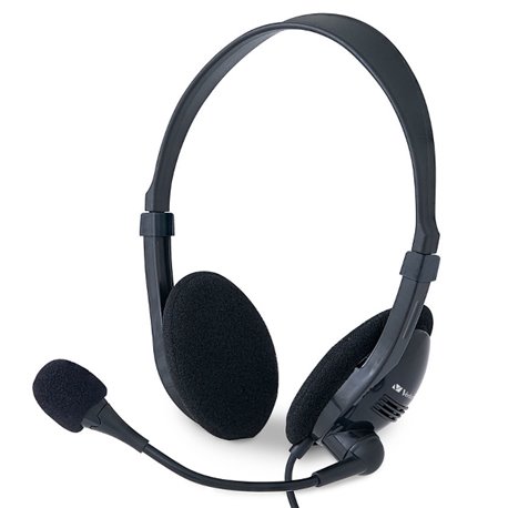 AUDIFONO DIADEMA VERBATIM ALAMBRICO 3.5MM MONO CON MICROFONO NEGRO