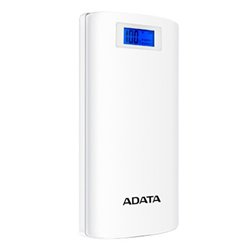 CARGADOR ADATA POWER BANK AP20000D-DGT-5V-CWH  BLANCO 20 000MAH