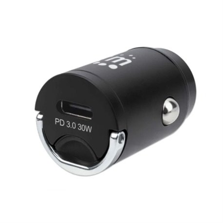 CARGADOR MANHATTAN DE AUTO 1 PUERTO USB TIPO C 30W MINI