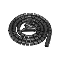 ORGANIZADOR DE CABLES BROBOTIX EN TUBO  NEGRO  1.5 METROS