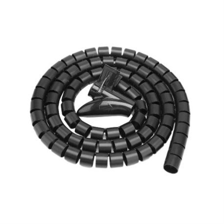 ORGANIZADOR DE CABLES BROBOTIX EN TUBO  NEGRO  1.5 METROS