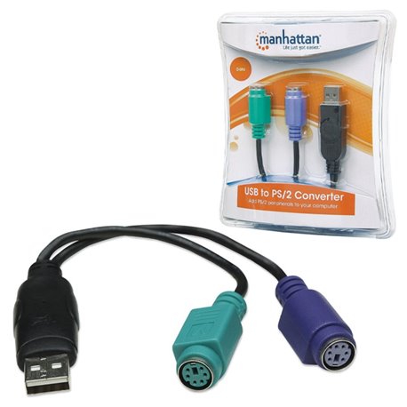 CONVERTIDOR USB A PS/2 (2PUERTOS) CAJA