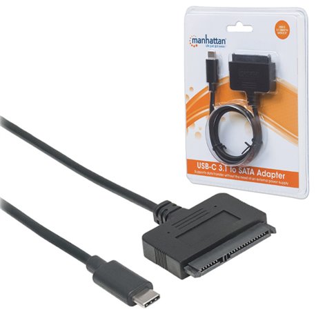 CONVERTIDOR MANHATTAN USB-C 3.1 A HDD SATA 2.5 PULG