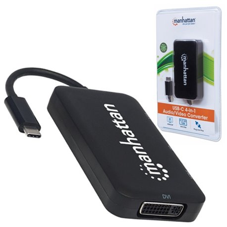 CONVERTIDOR MANHATTAN USB-C A A HDMI/DPSVGA/DVI H