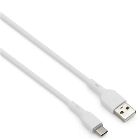 CABLE BROBOTIX TIPO C USB V2.0 BLANCO CARGADOR Y TRANSMISOR 1MTO PVC