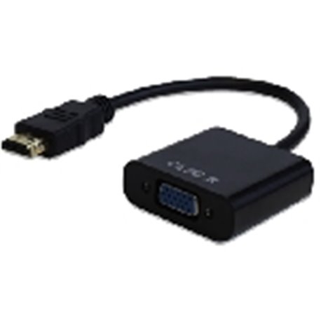 CONVERTIDOR BROBOTIX  HDMI MACHO A VGA HEMBRA NEGRO