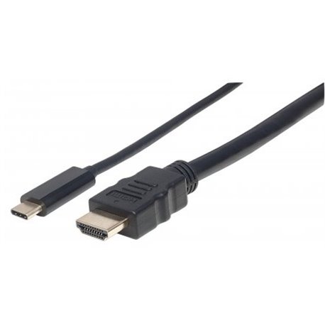 CABLE MANHATTAN USB-C CM-HDMI M 1M V3.1 4K NEGRO