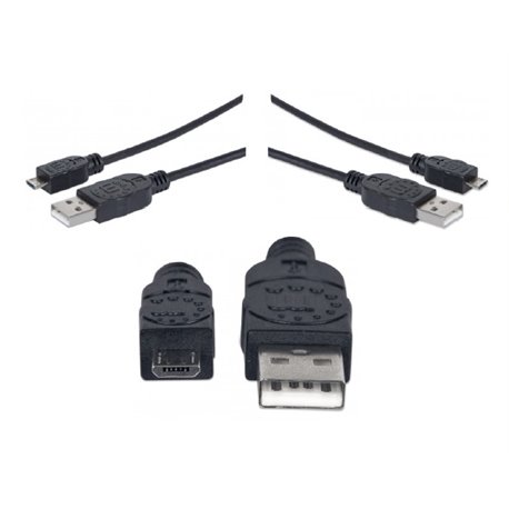 CABLE MANHATTAN USB V2.0 A-MICRO B 1M NEGRO