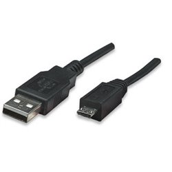 CABLE MANHATTAN USB  A-MICRO B 1.8M NEGRO