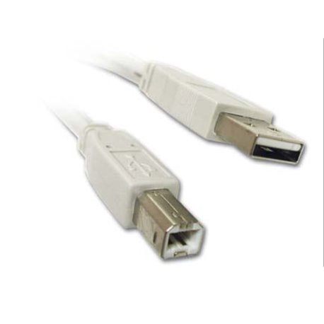 CABLE MANHATTAN PARA IMPRESORA USB A-B 1.8M GRIS