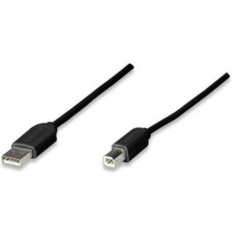 CABLE MANHATTAN PARA IMPRESORA USB 1.1 A-B 1.8M NEGRO