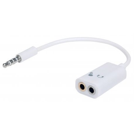 CABLE MANHATTAN ESTEREO 3.5MM M A 2X3.5MM H
