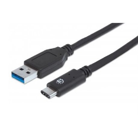 CABLE MANHATTAN USB-C AM-CM 50CM V3.1 NEGRO