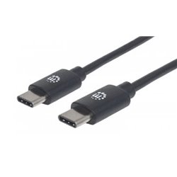 CABLE MANHATTAN USB-C CM-CM 3M V2 NEGRO