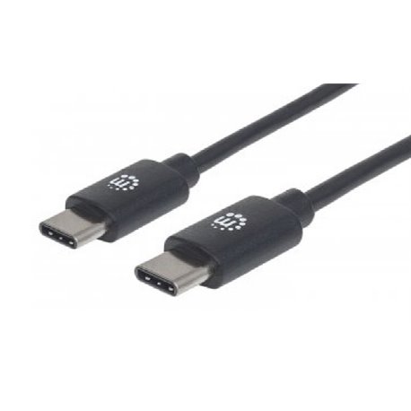 CABLE MANHATTAN USB-C CM-CM 3M V2 NEGRO