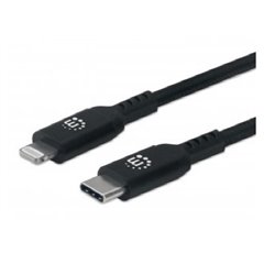 CABLE MANHATTAN LIGHTNING A USB-C 50CM NEGRO