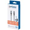 CABLE MANHATTAN LIGHTNING A USB-C 1M GRIS