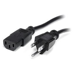 CABLE STARTECH DE 3.6M DE ALIMENTACION CORRIENTE PARA PC COMPUTADORA C13 A NEMAS-15P 14AWG CON TOMA CORRIENTE-125V