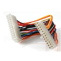 CABLE STARTECH  20CM DE  EXTENSION DE 24 PINES DE ALIMENTACION PARA FUENTE DE PODER ATX