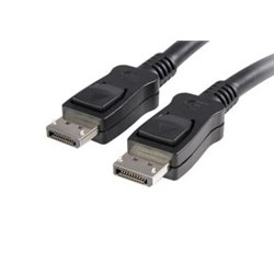 CABLE STARTECH DE 3M CERTIFICADO DISPLAYPORT 1.2 4k CON CIERRE DE SEGURIDAD  - 2x MACHO DP