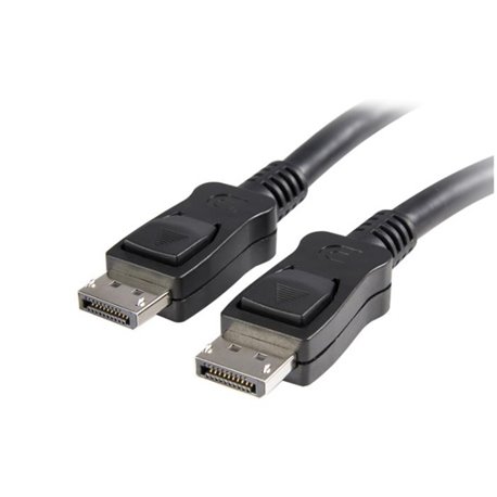 CABLE STARTECH DE 1.8M CERTFICADO DISPLAYPORT 1.2 4k CON CIERRE DE SEGURIDAD - 2X MACHO DP - 1 X DISPLAYPORT MACHO AUDIO/VIDEO