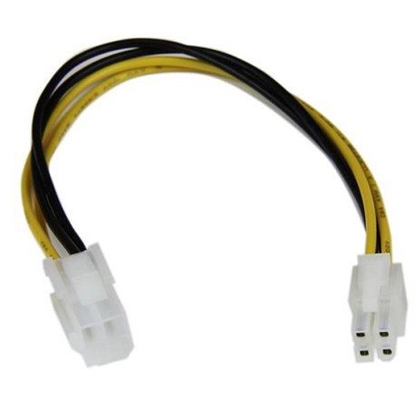 CABLE STARTECH DE 20CM ATX EXTENSION MACHO A HEMBRA 4 PINES DE PLACA MADRE CORRIENTE PODER INTERNO P4