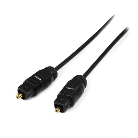 CABLE STARTECH DE 3M NEGRO TOSLINK AUDIO DIGITAL ÓPTICO SPDIF DELGADO -