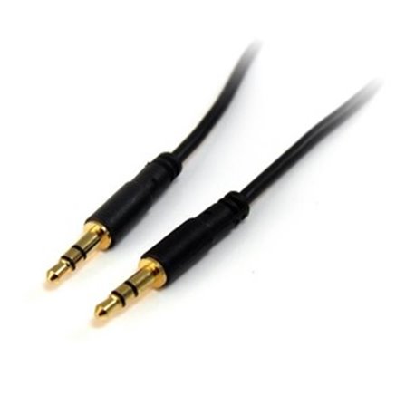 CABLE STARTECH DE 4.5M DELGADO DE AUDIO ESTÉREO MINI JACK DE 3.5MM MACHO A MACHO