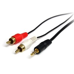 CABLE STARTECH DE 1.8M DE AUDIO ESTEREO CABL 3.5MM MACHO A 2X RCA MACHO