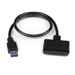CABLE STARTECH ADAPTADOR SATA A USB  SATA III 6GBPS SSD O HDD DE 2.5  USB 3.0  Portátil