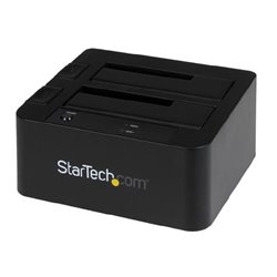 DOCKING STARTECH  ESATA USB 3.0 UASP CABL 2 BAHIAS PARA DISCO DURO O SSD SATA DE 2.5 O 3.5 PULGADAS
