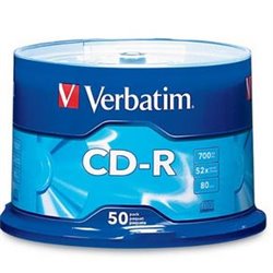 TORRE 50 CD-R VERBATIM 52X 80MIN 700MB